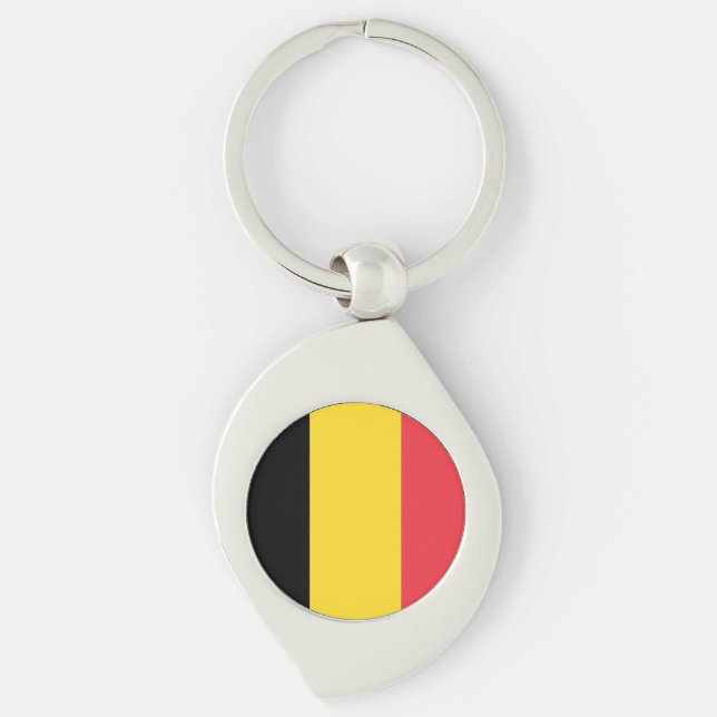 Flagge Belgiens Schlüsselanhänger (Vorderseite)