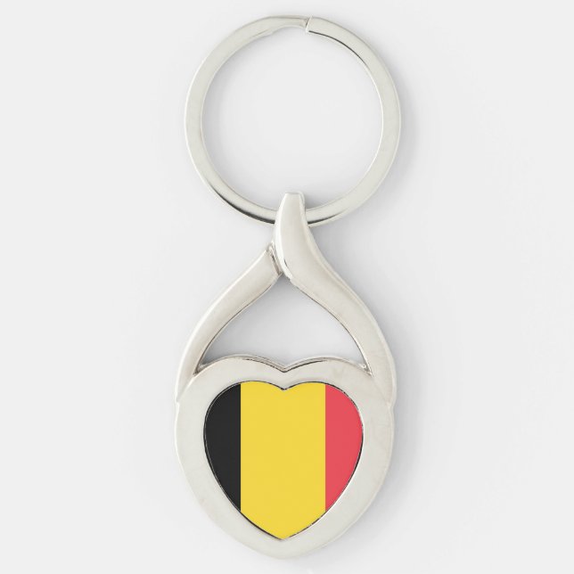 Flagge Belgiens Schlüsselanhänger (Vorderseite)