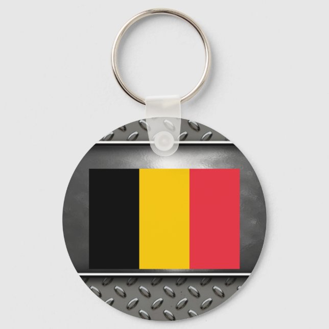 Flagge Belgiens Schlüsselanhänger (Vorderseite)