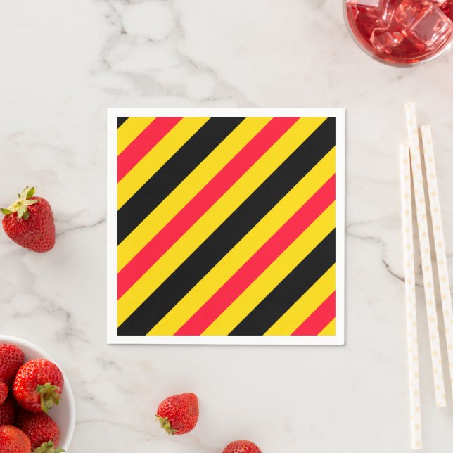 Flagge Belgiens Serviette (Beispiel)