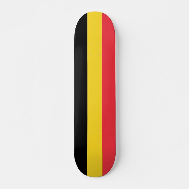 Flagge Belgiens Skateboard (Vorne)
