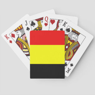 Flagge Belgiens Spielkarten