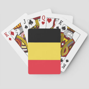 Flagge Belgiens Spielkarten