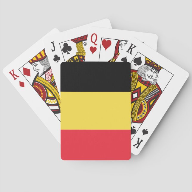 Flagge Belgiens Spielkarten (Rückseite)