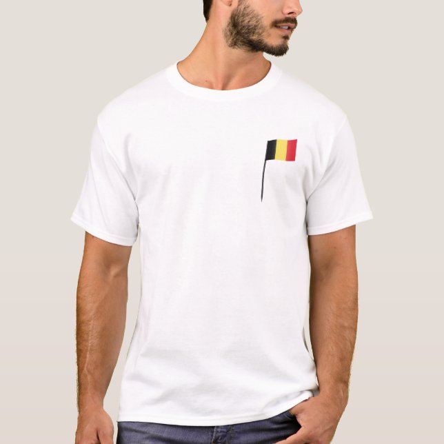 Flagge Belgiens T-Shirt (Vorderseite)