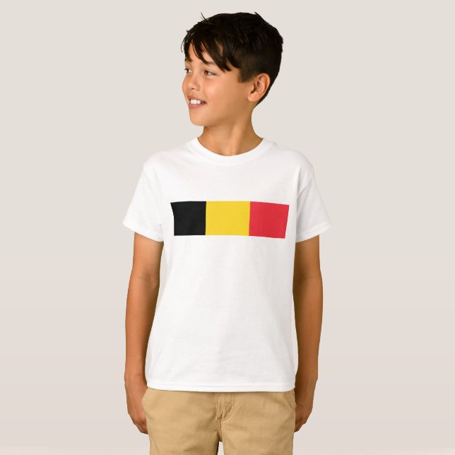 Flagge Belgiens T-Shirt (Vorne ganz)