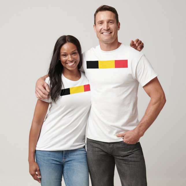 Flagge Belgiens T-Shirt (Unisex)