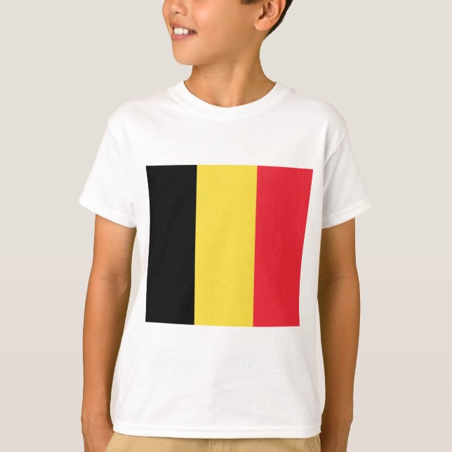 Flagge Belgiens T-Shirt (Vorderseite)