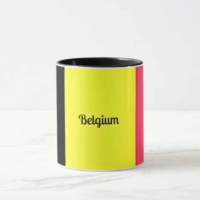 Flagge Belgiens Tasse (Zentrum)