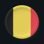 Flagge Belgiens Teller auf Papier<br><div class="desc">Flagge Belgiens Teller auf Papier</div>