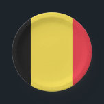 Flagge Belgiens Teller auf Papier<br><div class="desc">Flagge Belgiens Teller auf Papier</div>