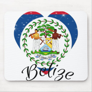 Flagge Belizes - Mousepad