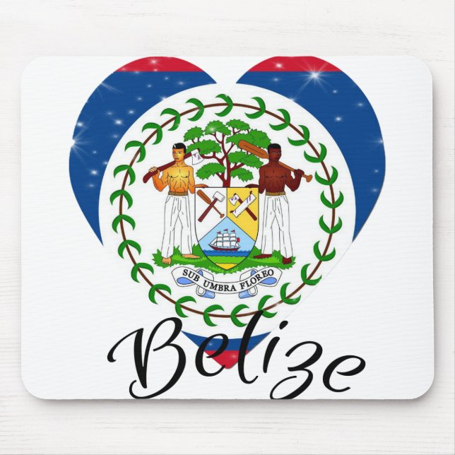 Flagge Belizes - Mousepad (Vorne)