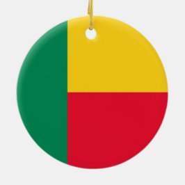 Flagge Benins (Afrika) Keramik Ornament