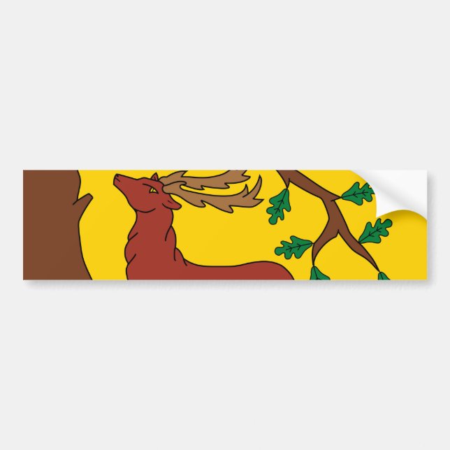 Flagge Berkshire (Vereinigtes Königreich) Autoaufkleber (Vorne)