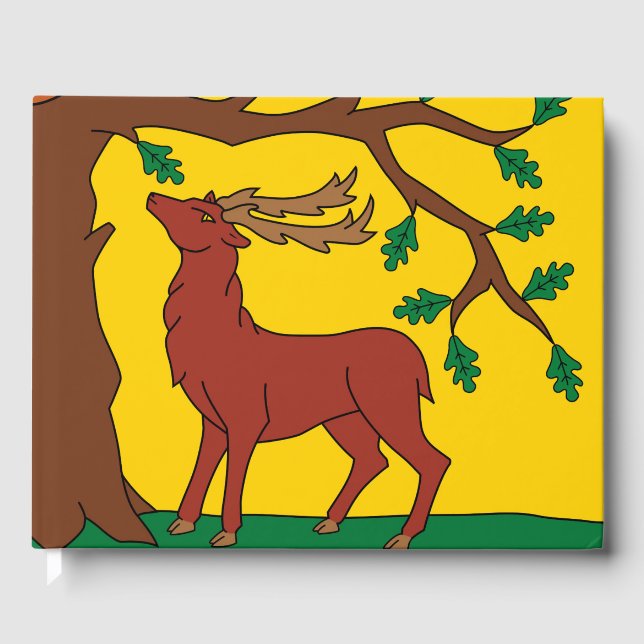 Flagge Berkshire (Vereinigtes Königreich) Gästebuch (Vorderseite)