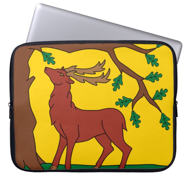 Flagge Berkshire (Vereinigtes Königreich) Laptopschutzhülle (Vorderseite)
