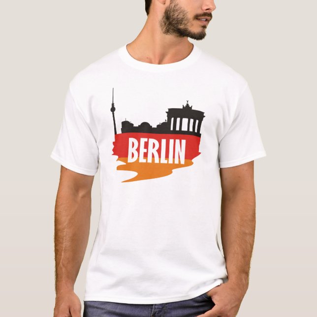 Flagge Berlin T-Shirt (Vorderseite)