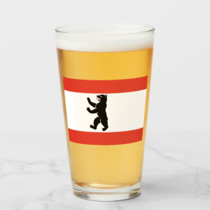 Flagge Berlins (deutsche Stadt) Glas