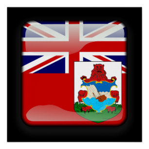 Flagge Bermudas Poster