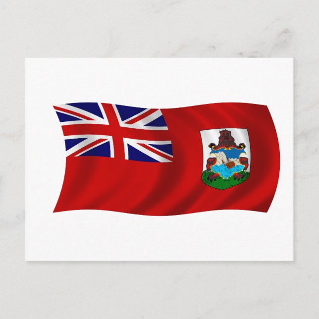 Flagge Bermudas Postkarte (Vorderseite)
