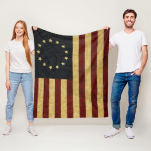 Flagge Betsy Ross USA Fleecedecke