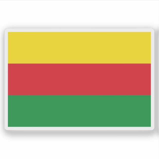 Flagge Bilzen, Belgien Aufkleber (Vorderseite)