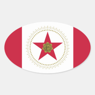 Flagge Birminghams, Alabama Oval Sticker