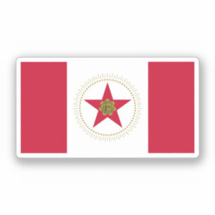 Flagge Birminghams, Alabama Oval Sticker