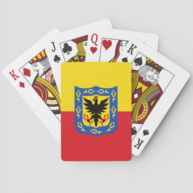 Flagge Bogotas, Kolumbien Spielkarten (Rückseite)