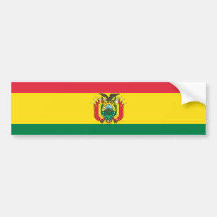 Flagge Boliviens Autoaufkleber