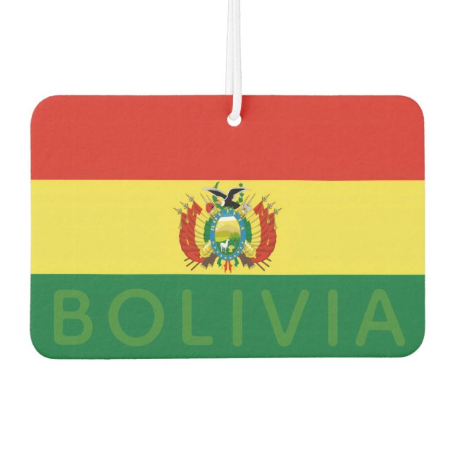 Flagge Boliviens Autolufterfrischer (Vorderseite)