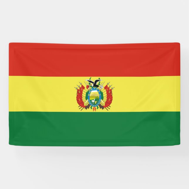 Flagge Boliviens Banner (Horizontal)