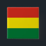 Flagge Boliviens (Bolivien) Button<br><div class="desc">Anpassbare World Flag Produkte - Bitte fühlen Sie sich frei, Ihren eigenen Text hinzuzufügen.</div>