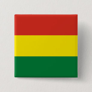 Flagge Boliviens (Bolivien) Button