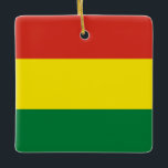 Flagge Boliviens (Bolivien) Keramikornament<br><div class="desc">Anpassbare World Flag Produkte - Bitte fühlen Sie sich frei, Ihren eigenen Text hinzuzufügen.</div>