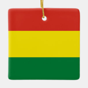 Flagge Boliviens (Bolivien) Keramikornament