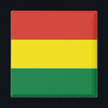 Flagge Boliviens (Bolivien) Magnet<br><div class="desc">Anpassbare World Flag Produkte - Bitte fühlen Sie sich frei,  Ihren eigenen Text hinzuzufügen.</div>