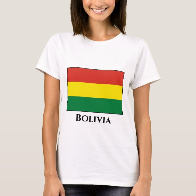 Flagge Boliviens (Bolivien) T-Shirt (Vorderseite)