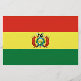 Flagge Boliviens Briefpapier