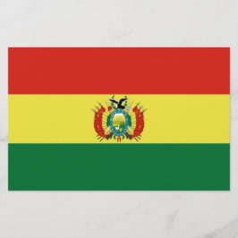 Flagge Boliviens Briefpapier