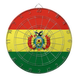 Flagge Boliviens Dartscheibe