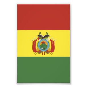 Flagge Boliviens Fotodruck