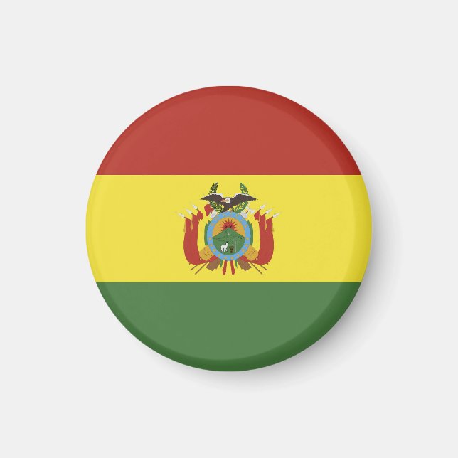 Flagge Boliviens Magnet (Vorne)