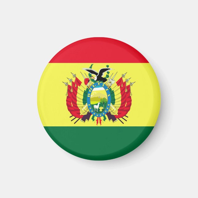 Flagge Boliviens Magnet (Vorne)