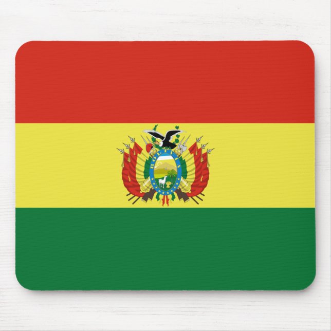 Flagge Boliviens Mousepad (Vorne)