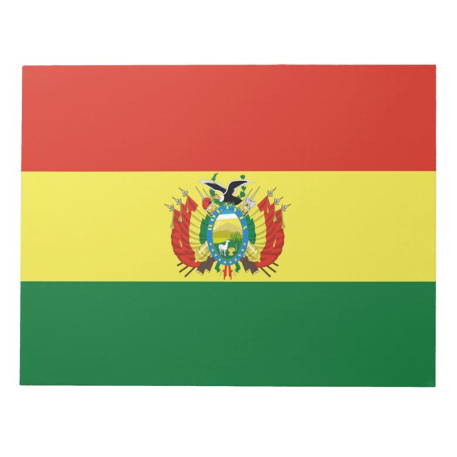 Flagge Boliviens Notizblock (Vorderseite)