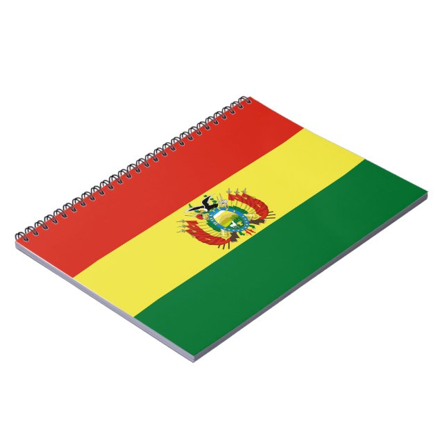 Flagge Boliviens Notizblock (Linke Seite)