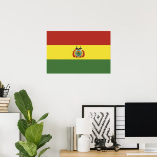 Flagge Boliviens Poster