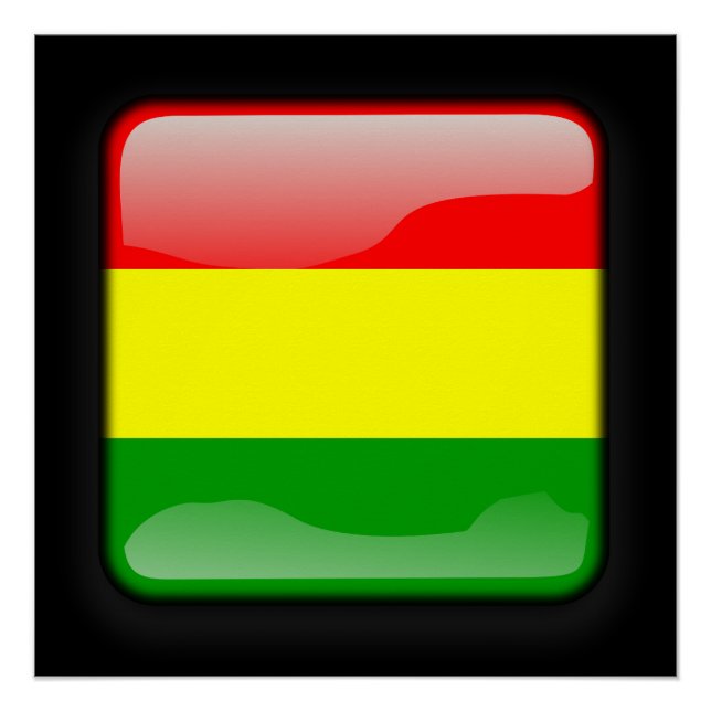 Flagge Boliviens Poster (Vorderseite)